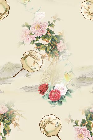 简约印花花型图片