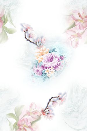 简约印花花型图片