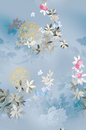 简约印花花型图片