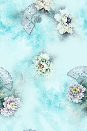 简约印花花型图片