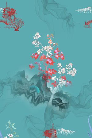 简约印花花型图片