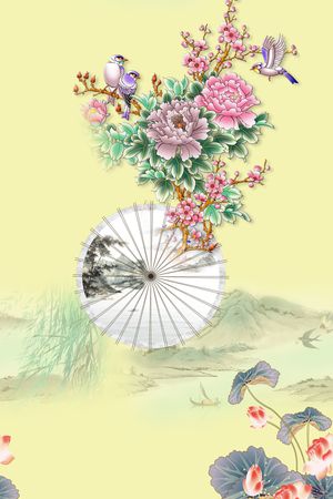 简约印花花型图片