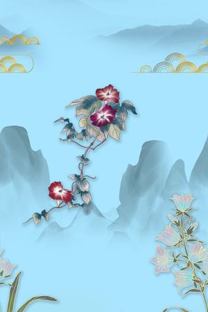 简约印花花型图片