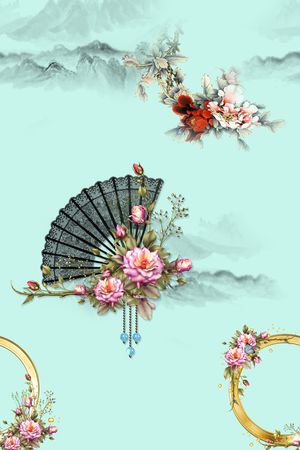 简约印花花型图片