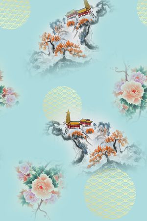 数码花型印花花型图片