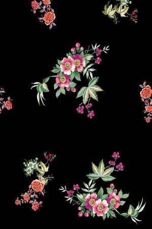 简约印花花型图片