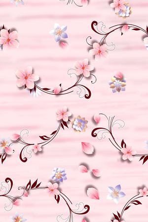 简约印花花型图片