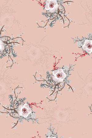 花卉印花花型图片