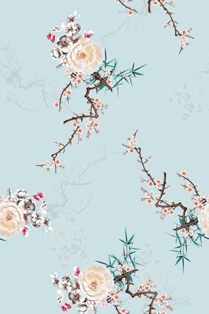 花卉印花花型图片