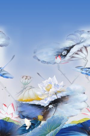 花卉印花花型图片