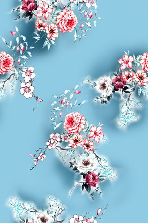花卉印花花型图片