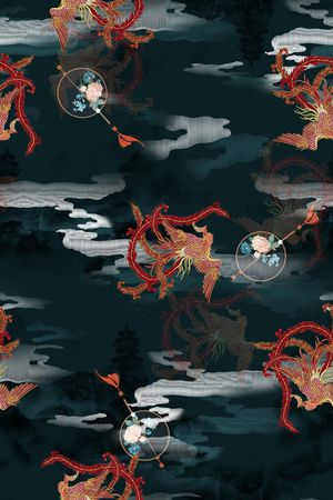 女装印花花型图片