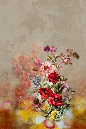 肌理印花花型图片