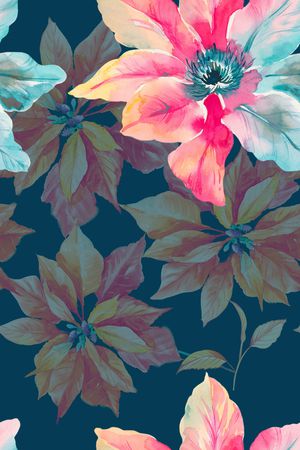 花卉印花花型图片