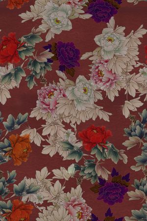 月季花印花花型图片