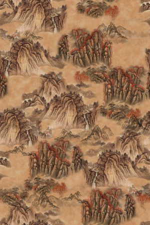 中国风印花花型图片