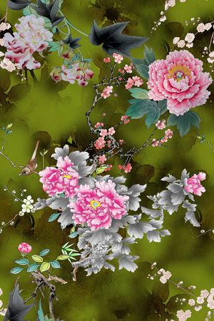 梅花印花花型图片