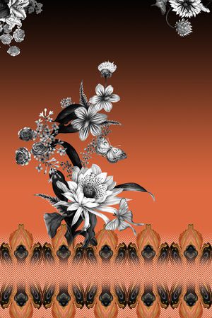 简约印花花型图片