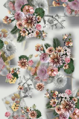 花卉印花花型图片