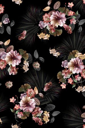 抽象印花花型图片