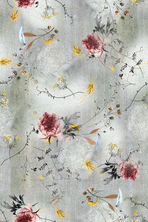 简约印花花型图片