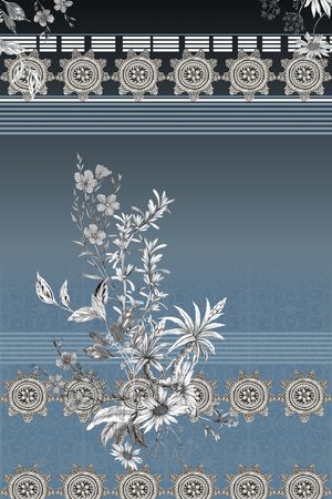 简约印花花型图片