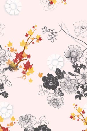 数码花型印花花型图片
