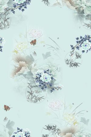 数码花型印花花型图片