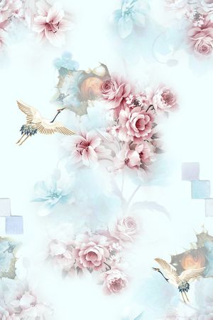 数码花型印花花型图片