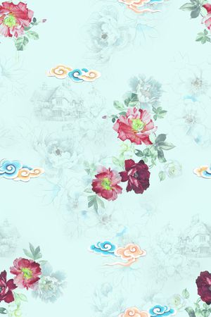 数码花型印花花型图片