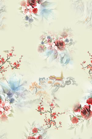 数码花型印花花型图片