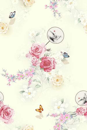 数码花型印花花型图片