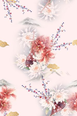 数码花型印花花型图片