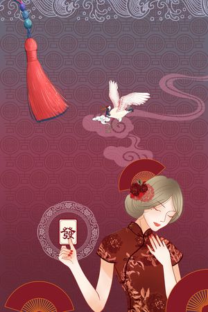 女装定位花印花花型图片