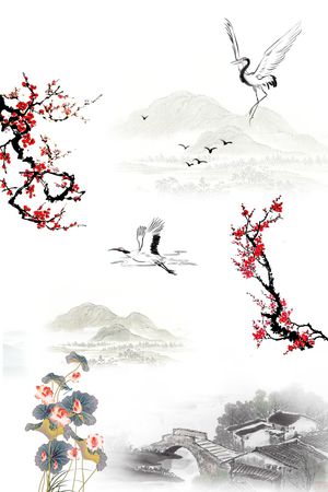 女装定位花印花花型图片