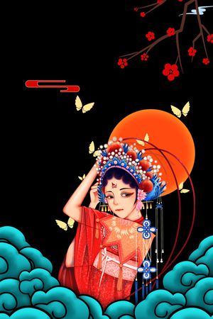 女装定位花印花花型图片