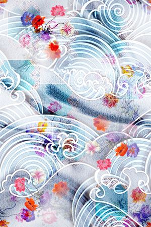 COACH印花花型图片