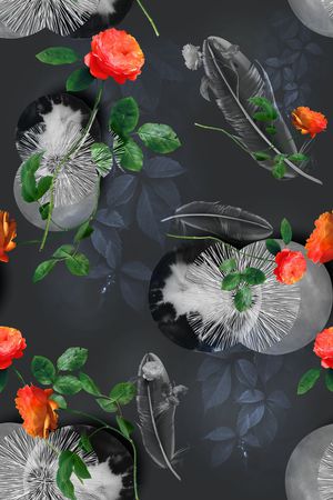 COACH印花花型图片