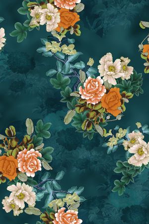 花卉印花花型图片