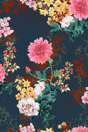 花卉印花花型图片