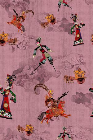 简约印花花型图片
