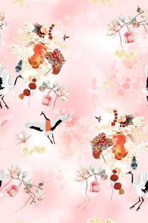 民族风印花花型图片
