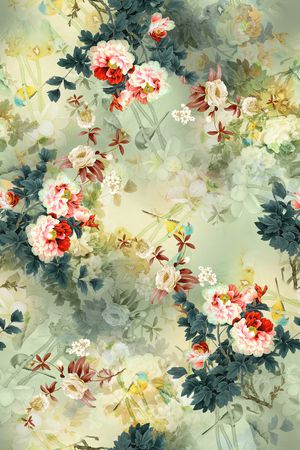 民族风印花花型图片