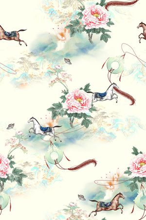 民族风印花花型图片