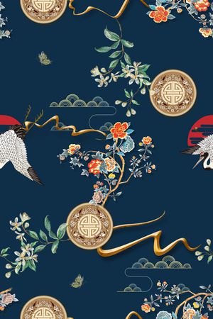 数码花型印花花型图片