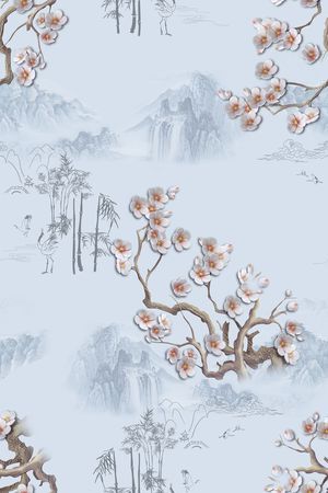 数码花型印花花型图片