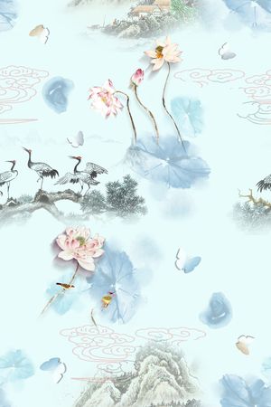 数码花型印花花型图片