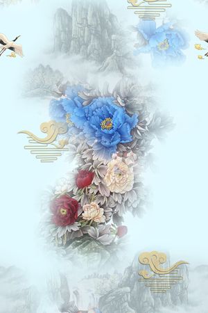 数码花型印花花型图片