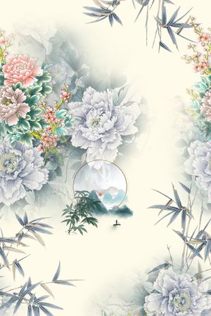 数码花型印花花型图片