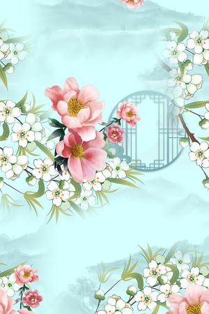 数码花型印花花型图片